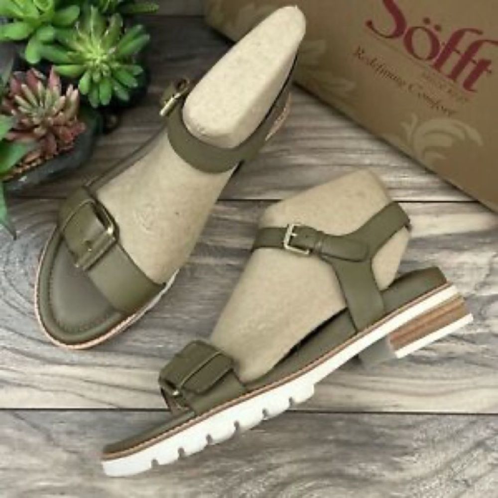 Sofft Olive Green Sandals